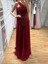 Luxury Pink Arabic Floral chiffon Evening Dress With Cape LA73451 SERENE HILL