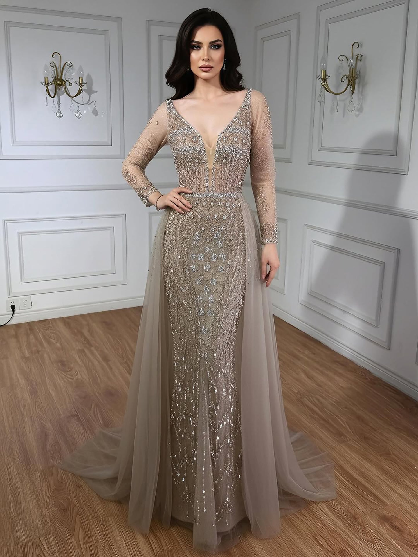 dinner dress modest Modest evening dress | High neck formal dress