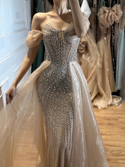 Serene Hill Arabic Luxury Beaded Mermaid Evening Dresses LA73454 SERENE HILL