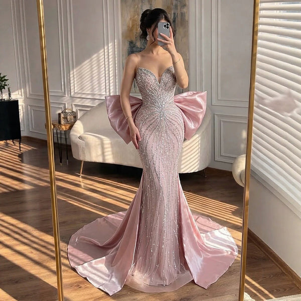 chinese dress ladies Luxury Flower Lace Ombre Pink Junior-Teen Dress As Picture main image 0