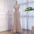 Luxury Nude Modest Long Sleeves Diamond Beaded Mermaid Evening Dress LA73504 - SERENE  HILL