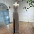 Luxury Caramel Beaded Mermaid Slit Evening Dress LA73535 - SERENE  HILL
