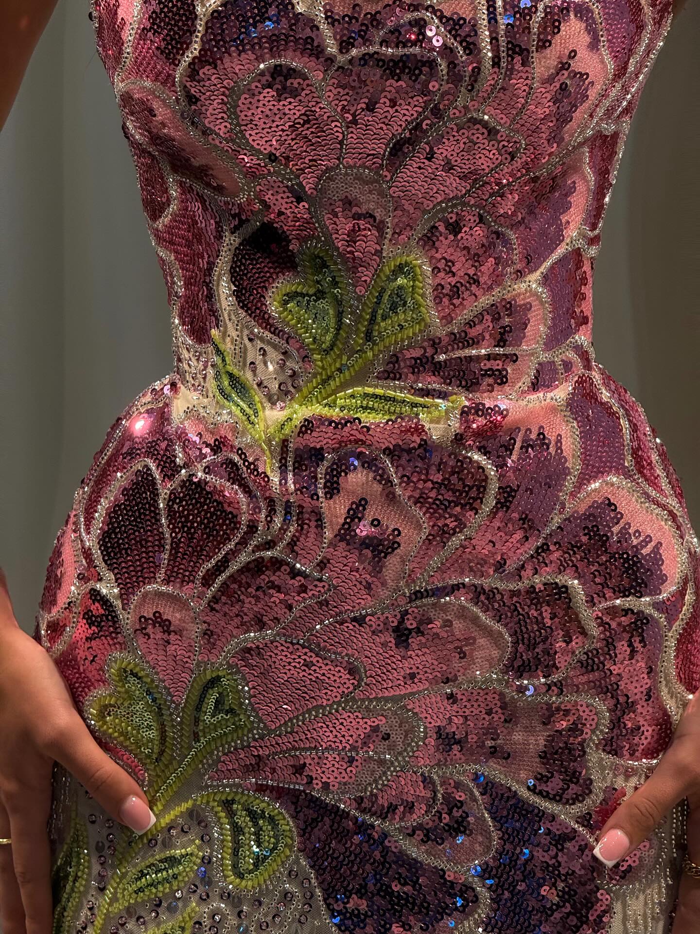 Luxury Purple Flower Evening Prom Dress with Scarf LA73538A - SERENE  HILL