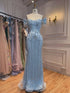 Luxury Pink Beaded Mermaid Evening Dress LA73550 SERENE HILL