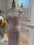 Luxury Pink Beaded Mermaid Evening Dress LA73550 SERENE HILL