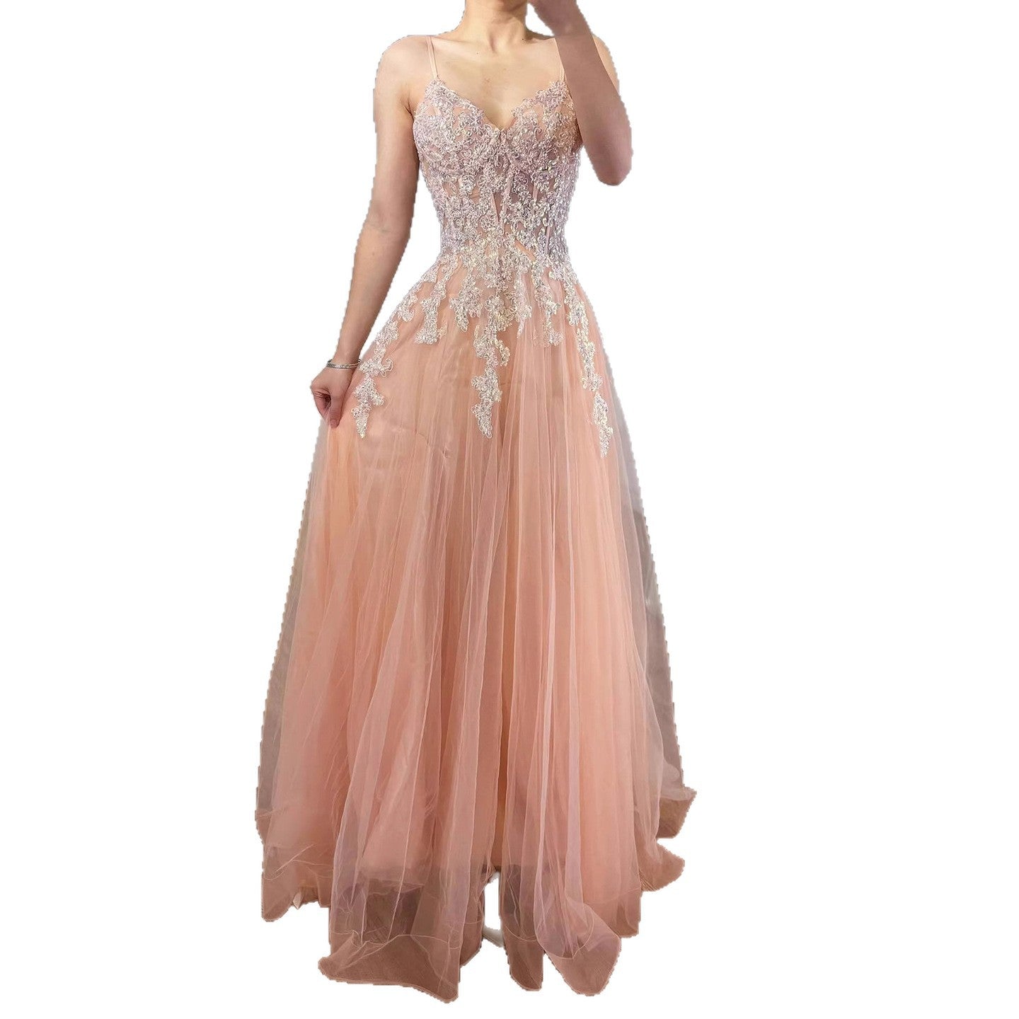 peach sequin prom dress Top 6 Trendiest Orange & Peach Prom Dresses