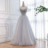 Luxury Blue A Line Beaded Evening Dress For Formal Occasion LA73584 - SERENE  HILL