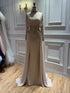 Luxury Nude Crystal Beaded Long Sleeves Evening Dress LA73598 SERENE HILL