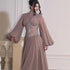 Luxury Brown Crystal Beaded A-Line Evening Dress LA73629 - SERENE  HILL