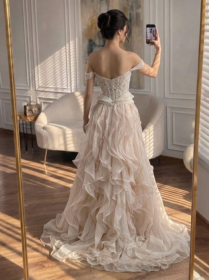 Luxury Nude  Beaded Mermaid Evening Dress LA73633 SERENE HILL