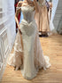 Luxury Nude  Beaded Mermaid Evening Dress LA73633 SERENE HILL