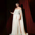 Luxury Cream Chiffon A-Line Evening Dress With Cape Sleeves LA73639 - SERENE  HILL