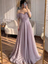 Luxury Pink Off Shoulder A-Line Evening Dress Ruched LA73681 - SERENE  HILL