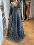 Luxury Pink Beaded A Line Evening Dress LA73744 SERENE HILL