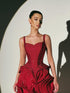 Luxury Wine Red Beaded Mermaid Evening Dress LA73750 SERENE HILL