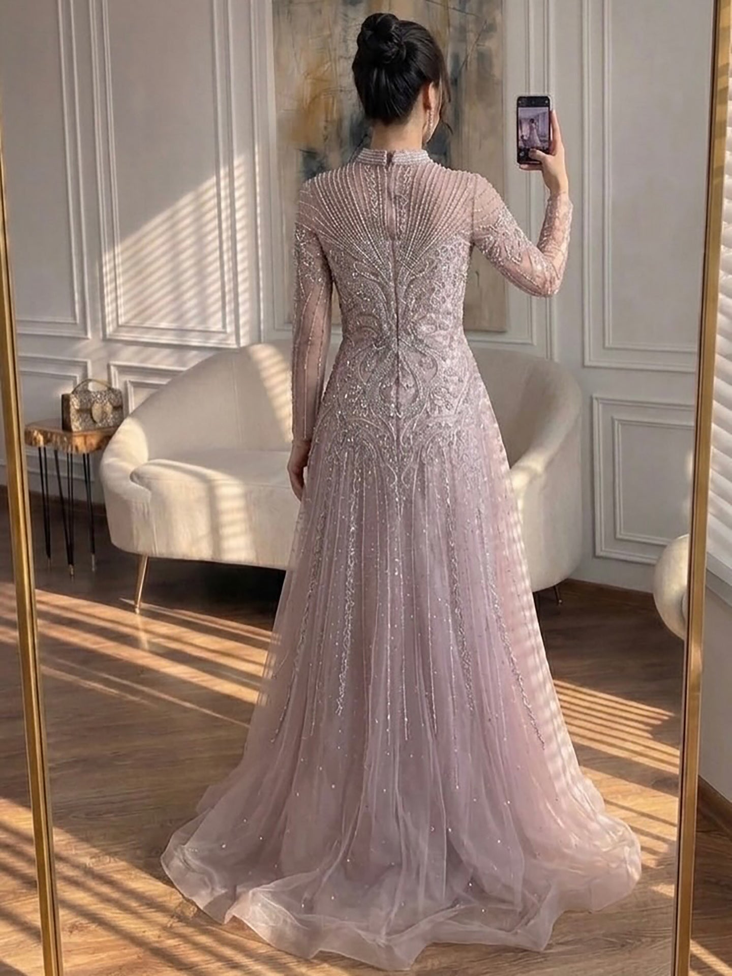 Luxury Turquoise Crystal Beaded Evening Dress LA73752 SERENE HILL