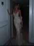 Luxury Nude Beaded Spaghetti Strap Mermaid Evening Dress LA73758 SERENE HILL