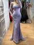 Luxury Blue Lace Beaded Mermaid Gown LA73769 SERENE HILL