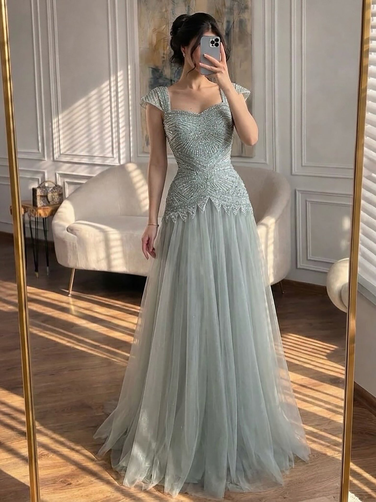 Luxury Pink Beaded Cap Sleeve Lace Up A-Line Dress LA73844 – SERENE HILL