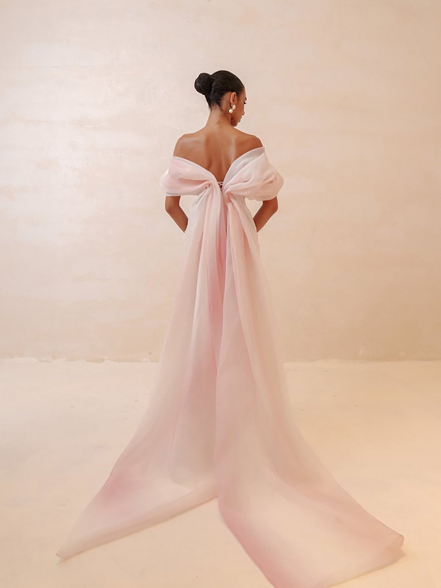Luxury Pink Off the Shoulder Beaded Mermaid Evening Dress LA73877 SERENE HILL