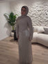 Luxury Silver High Neck Crystal Beaded Fringe Evening Dress LA73879 SERENE HILL
