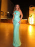 Luxury Tiffany Blue Sequin Beaded Tassel Mermaid Dress LA73925 SERENE HILL