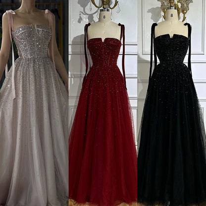 Luxury Wine Red Pink Dubai Evening Dresses LA70600A - SERENE HILL