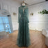 Elegant High Neck A-Line Beaded Evening Dress LA71682A - SERENE HILL