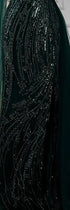 Orange Beaded Evening Dress with Slit Spaghetti Straps LA72542 - SERENE HILL