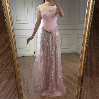 Glamorous Mermaid Evening Dress with Pearls LA73070 - SERENE HILL