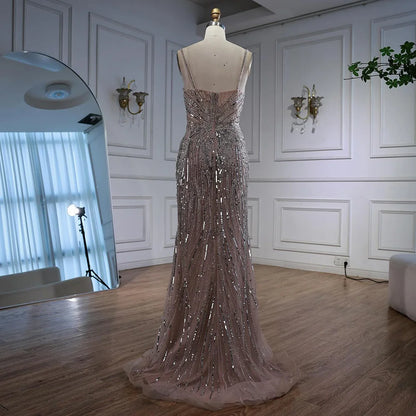 Luxury Mermaid Evening Dress with Split LA72480A - SERENE HILL