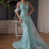Luxury Dubai Arabic Pink Mermaid Elegant One Shoulder Beaded Long Evening Dresses Gowns for Formal Occasion LA72662A - SERENE HILL