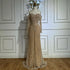 Luxury Beaded Evening Dress Off-Shoulder Long Sleeves Sequins LA72824A - SERENE HILL