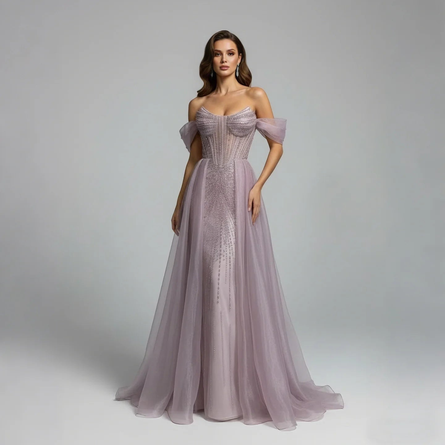 Serene Hill Arabic Luxury Beaded Mermaid Evening Dresses LA73454 - SERENE HILL