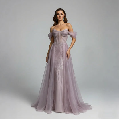 Serene Hill Arabic Luxury Beaded Mermaid Evening Dresses LA73454 - SERENE HILL