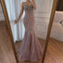 Luxury Pink Beaded Mermaid Evening Dress LA73124 - SERENE HILL