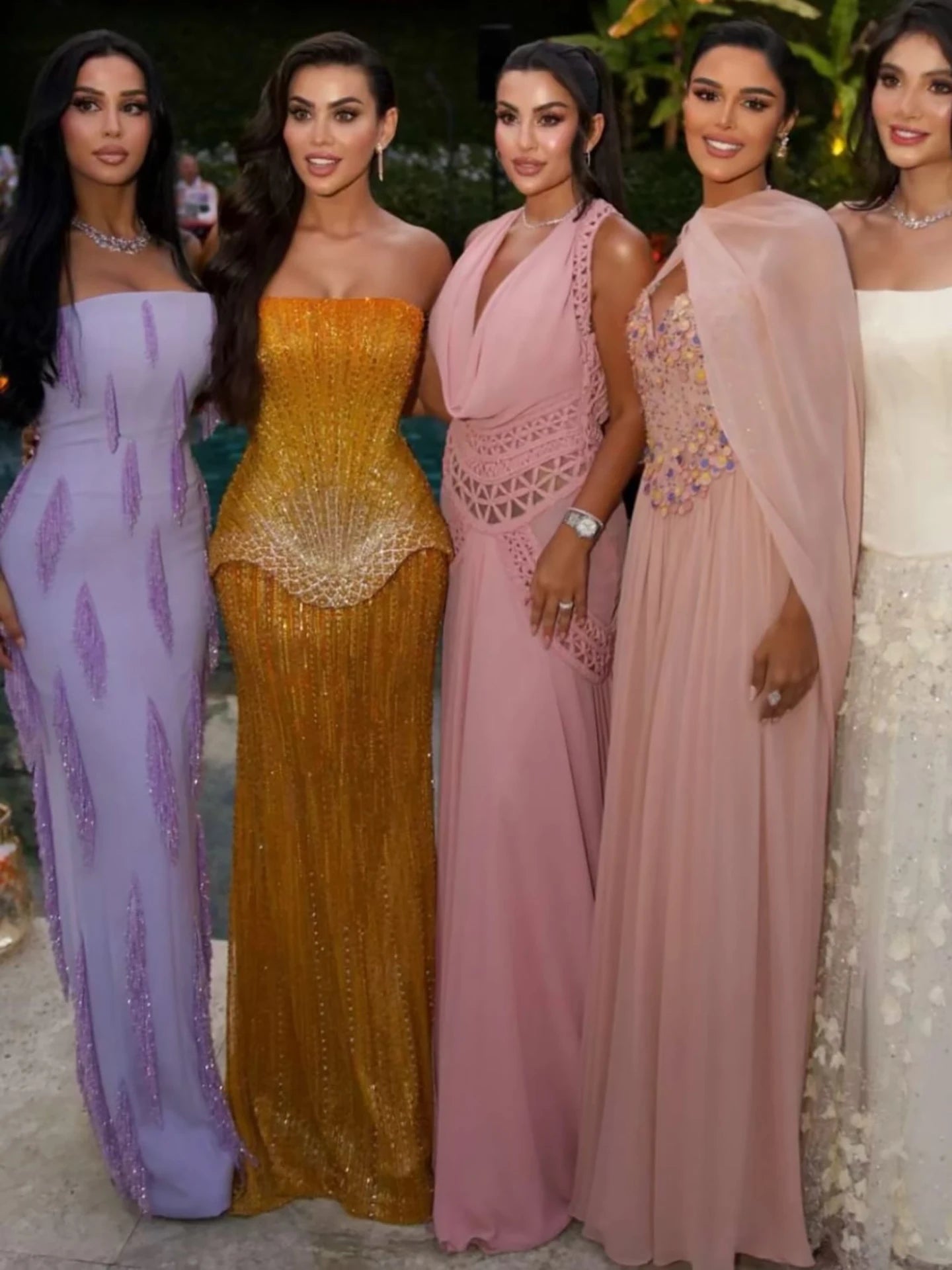 Serene Hill Arabic Orange Two Pieces Corset Evening Dress LA73444 - SERENE HILL