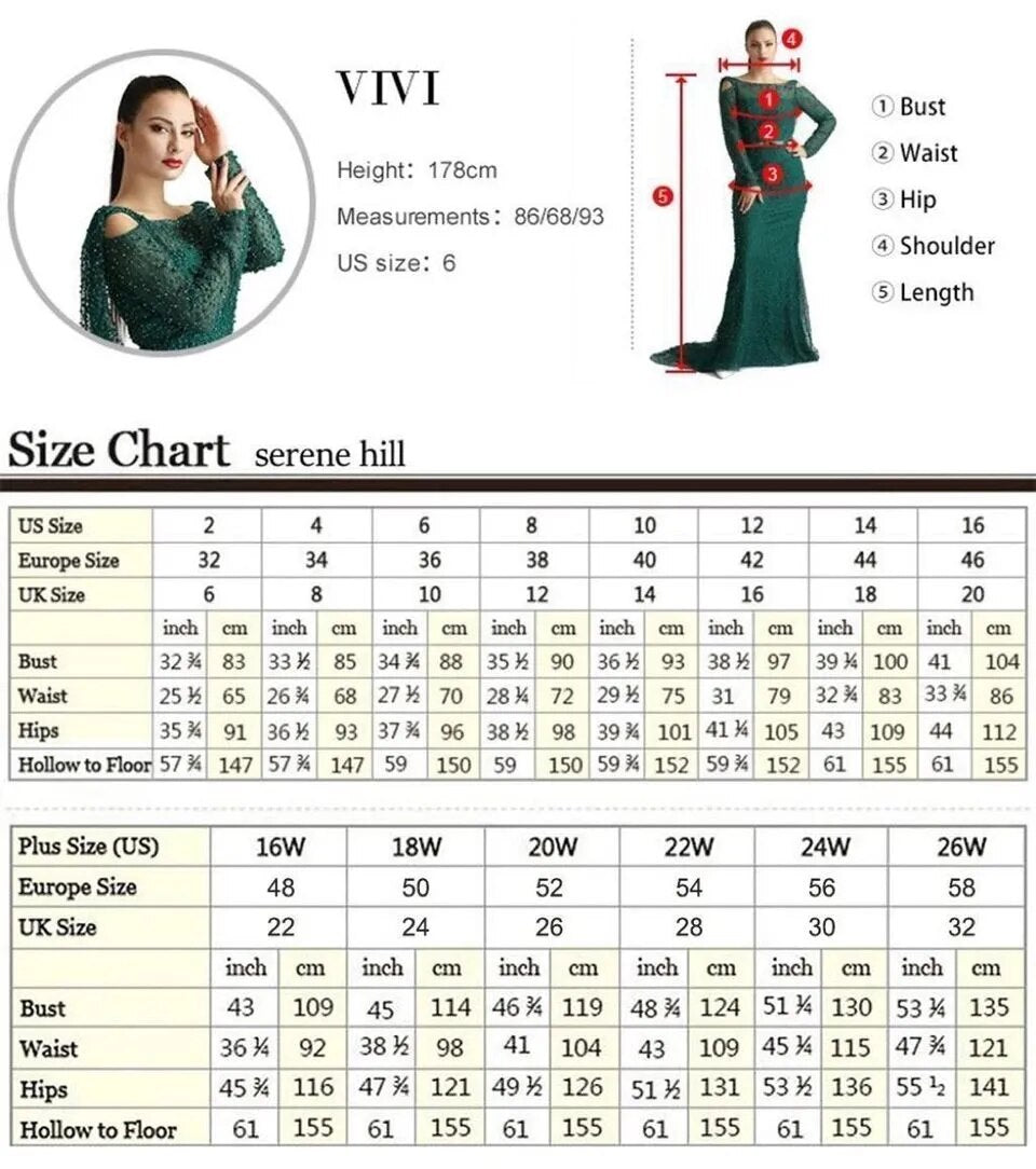 Serene Hill Arabic Beige Elegant Mermaid Sexy Beaded Evening Dresses 2025 Gowns For Women Wedding Party LA72065 - SERENE HILL