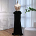 Designer Red Satin Evening Dress with Bow LA73060 - SERENE HILL