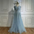Luxury Nude A Line Beaded Evening Dress for Formal Occasion LA71803D - SERENE HILL