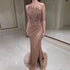 Luxury Caramel Mermaid Evening Dress Split LA72985 - SERENE HILL