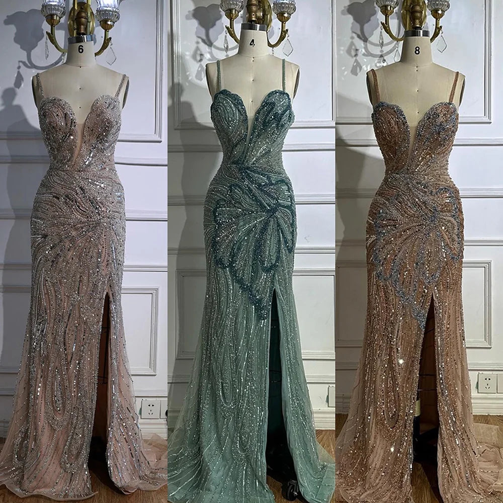 Luxury Mermaid Evening Dress with Split LA72480A - SERENE HILL