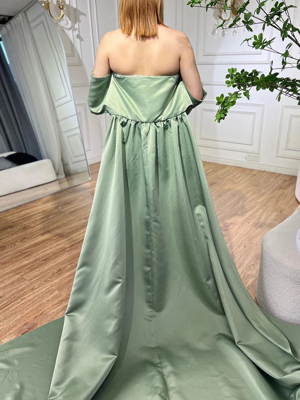 emerald green bridesmaid dress Mismatched Emerald Green A-line Floor-length Bridesmaid Dresses, BD319 –  SposaBridal main image 0