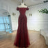Luxury Designer Beaded Silver Nude Mermaid Evening Dress LA72905 - SERENE HILL
