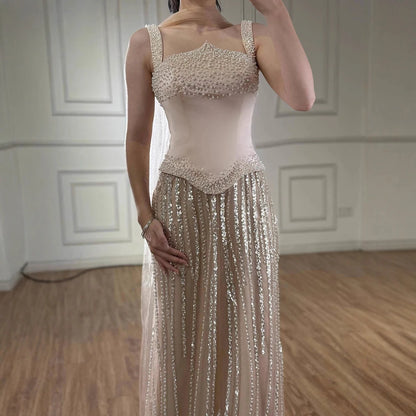Glamorous Mermaid Evening Dress with Pearls LA73070 - SERENE HILL