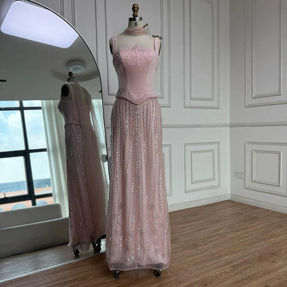 Glamorous Mermaid Evening Dress with Pearls LA73070 - SERENE HILL
