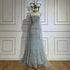 Luxury Nude Beaded Mermaid Evening Dress with Cape LA72711 - SERENE HILL