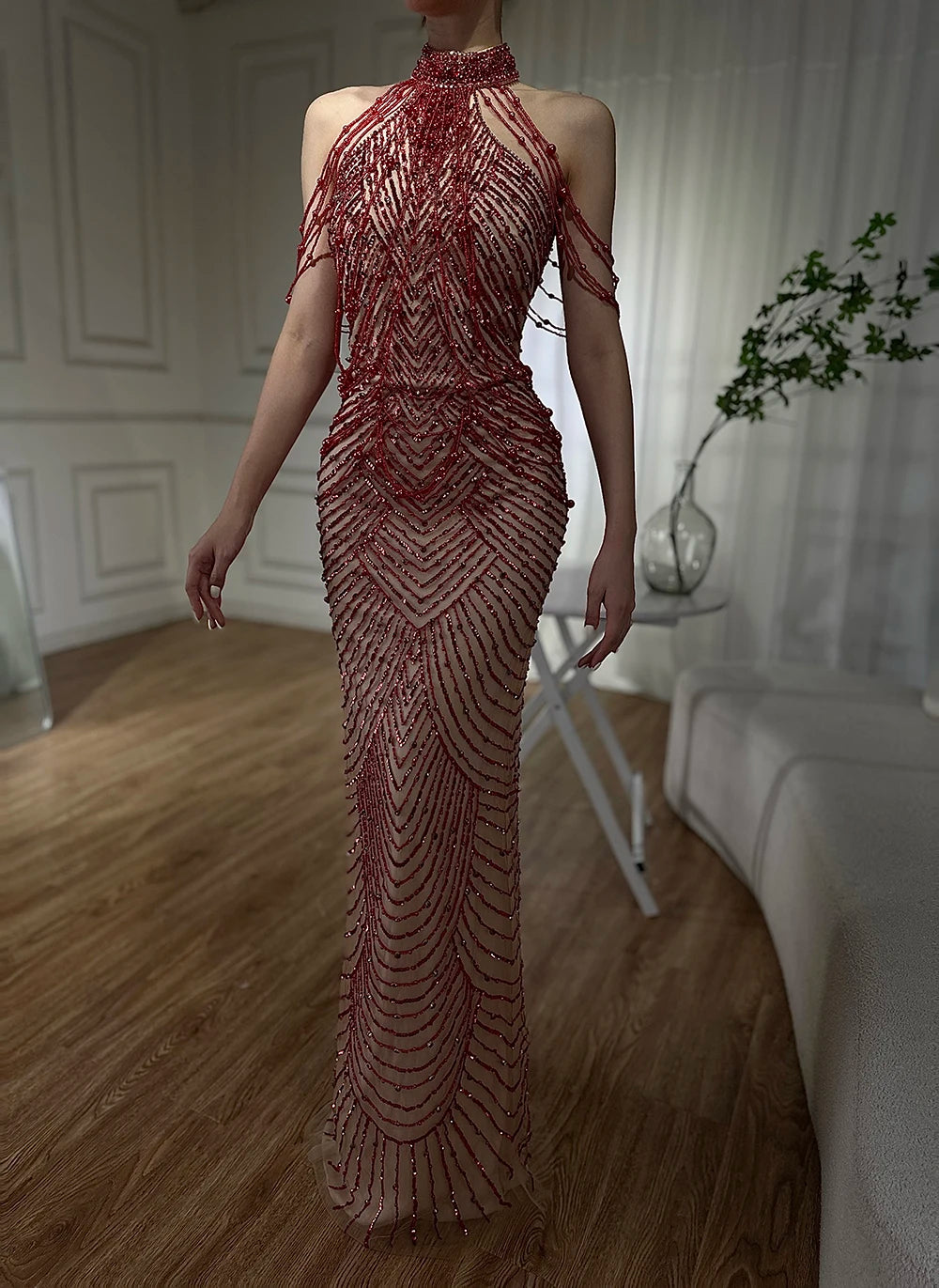 knee length dresses for ladies Gorgeous Dusty Blue Sweetheart Prom Dress Mermaid Slit Long On Sale main image 0