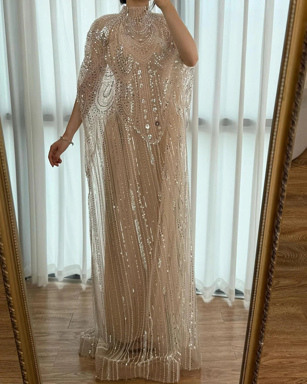 audi Arabian Luxury Champagne Kaftan Evening Gown Elegant Wedding For Champagne / 2 audi Arabian Luxury Champagne Kaftan Evening Gown Elegant Wedding For Champagne / 2