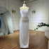 Luxury Dubai Saudi Nude Pink Arabic Mermaid Evening Dresses Gowns Beaded Tassel for Occasion LA72804 - SERENE HILL